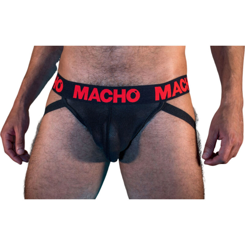 MACHO MX26X2 jockstrap v černé a červené barvě · Velikost: S