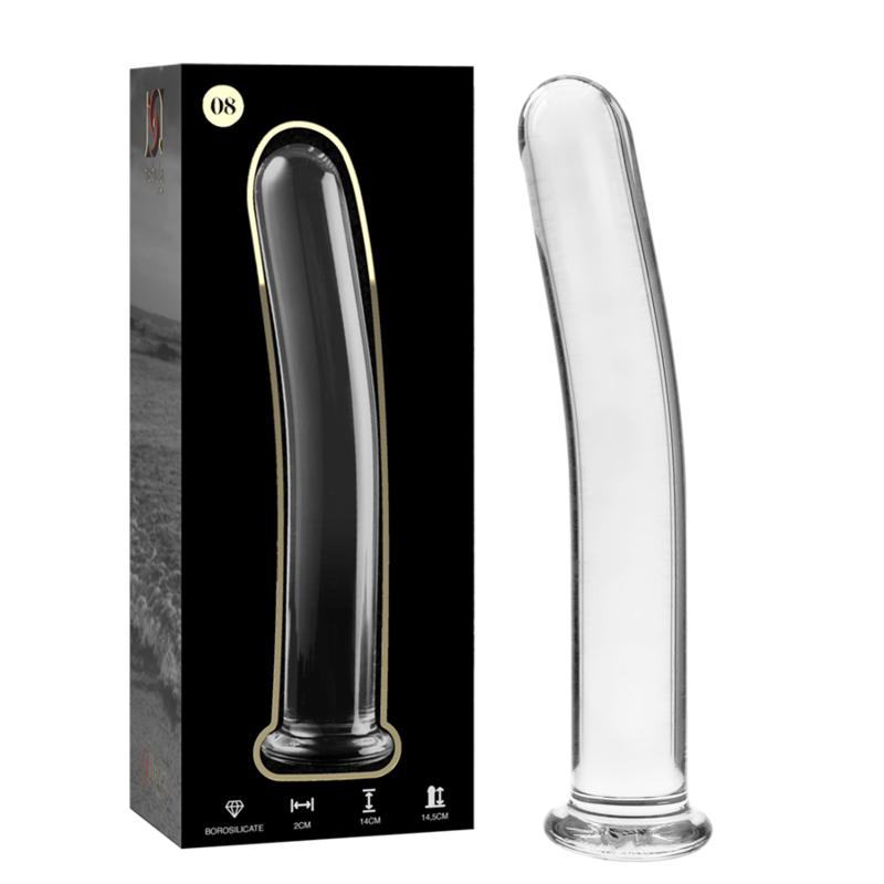NEBULA SERIES BY IBIZA Model 8 skleněné dildo · Velikost: Velikost 1 · Barva: Transparentní