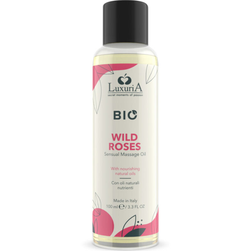 IntimateLine Luxuria BIO Wild Roses masážní olej, 100 ml