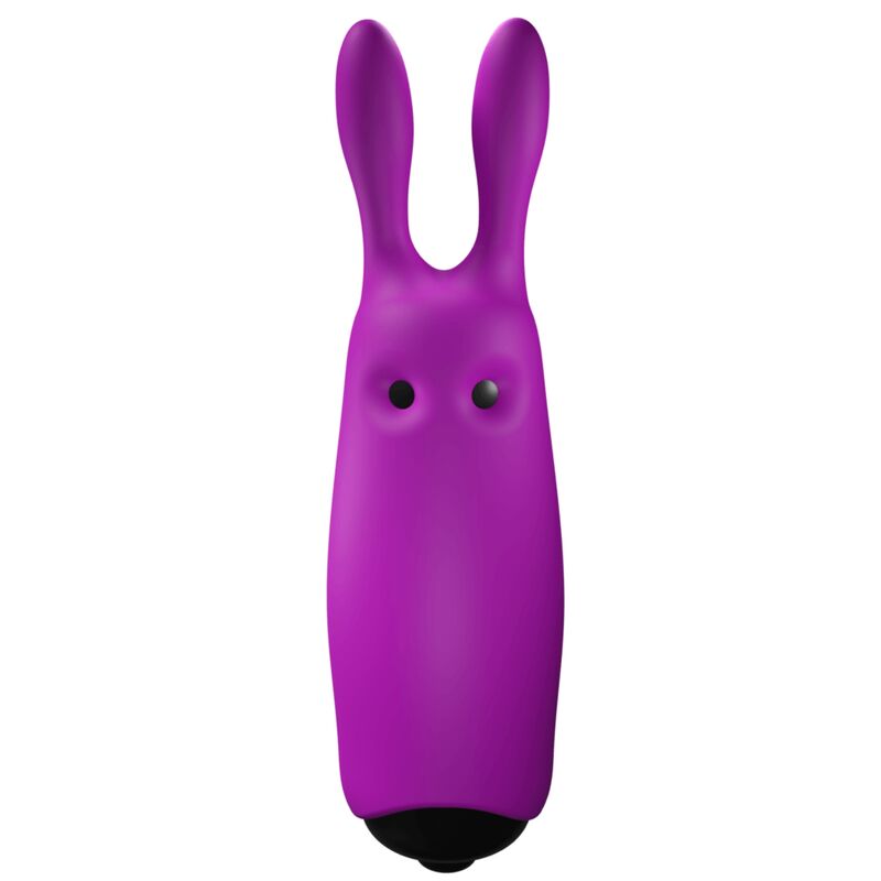 Mini vibrátor Rabbit pro stimulaci klitorisu, fialový silikonový ADRIEN LASTIC