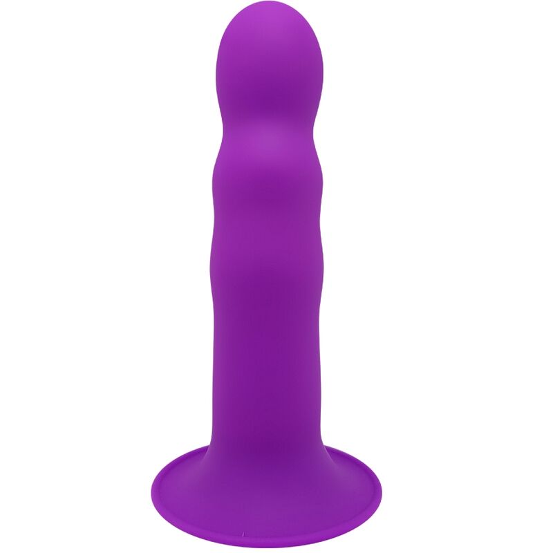 Realistické silikonové dildo s dvojí hustotou a přísavkou, fialové ADRIEN LASTIC