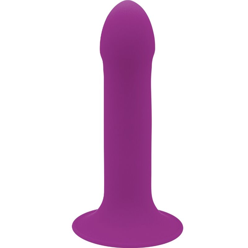 Realistický silikonový dildo s dvojí hustotou a přísavnou základnou, fialové ADRIEN LASTIC