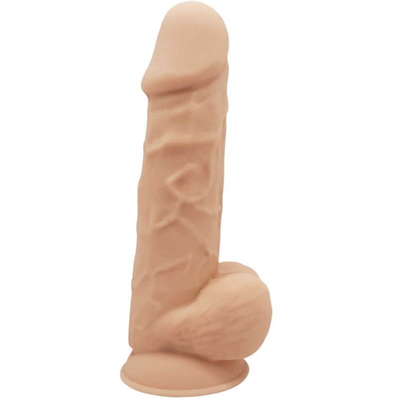 Realistický dildo 21,5 cm s přísavkou a hebkým silikonovým povrchem SILEXD