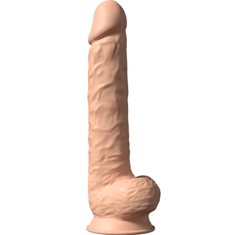 Realistický XXL dildo 38 cm ze silikonu s výplní Silexpan a přísavkou SILEXD