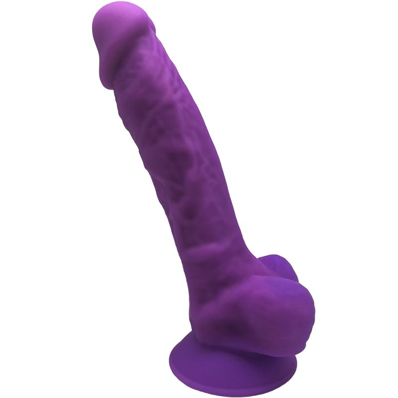 Realistický dildo 17,5 cm s přísavkou a silikonem s dvojí hustotou SILEXD