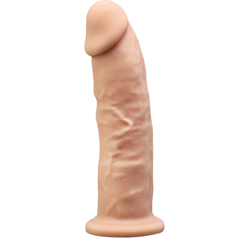 Realistický silikonový dildo 19 cm s jádrem Silexpan pro intenzivní prožitek SILEXD
