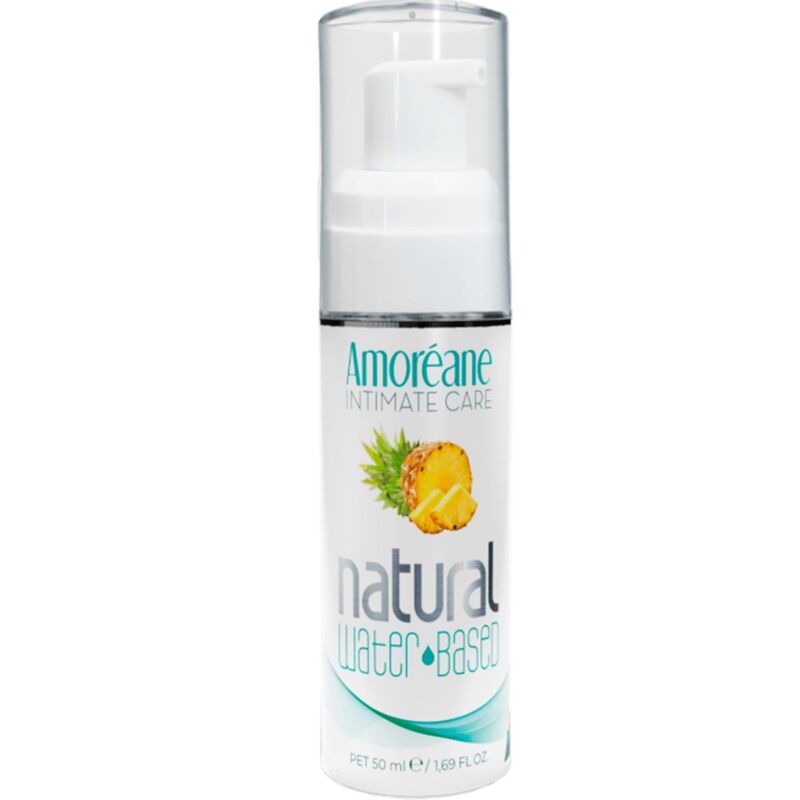 Lubrikační gel na vodní bázi s vůní ananasu proti suchosti 50 ml AMOREANE