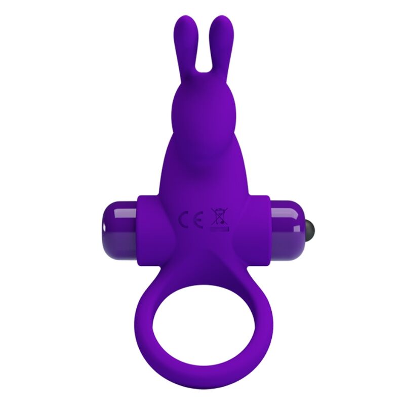 Vibrační kroužek na penis Pretty Love s detailem králíčka