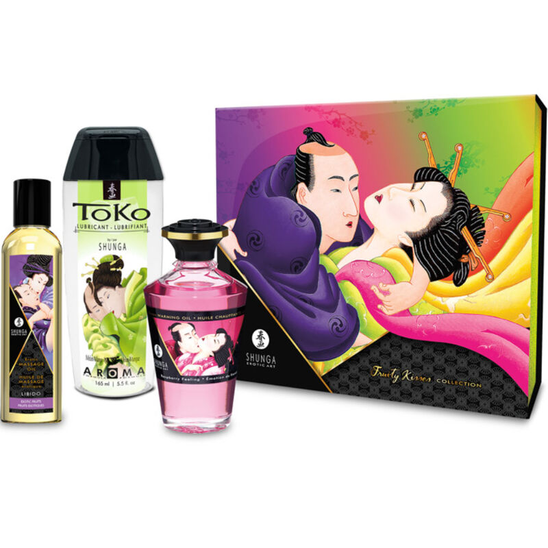 Dárková sada Shunga Fruity Kisses na masáž
