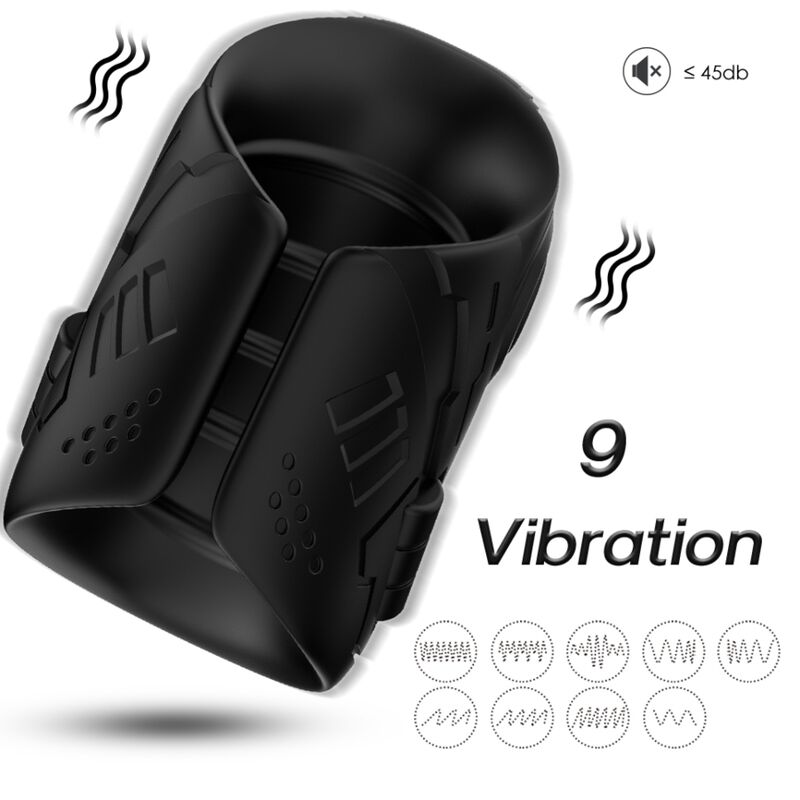 Vibrační masturbátor ARMONY FOR HIM, černý