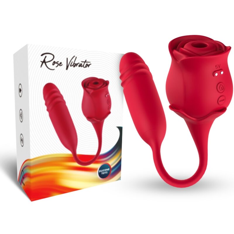 ARMONY Roseknigth vibrátor s pulzní stimulací a vibracemi, červený