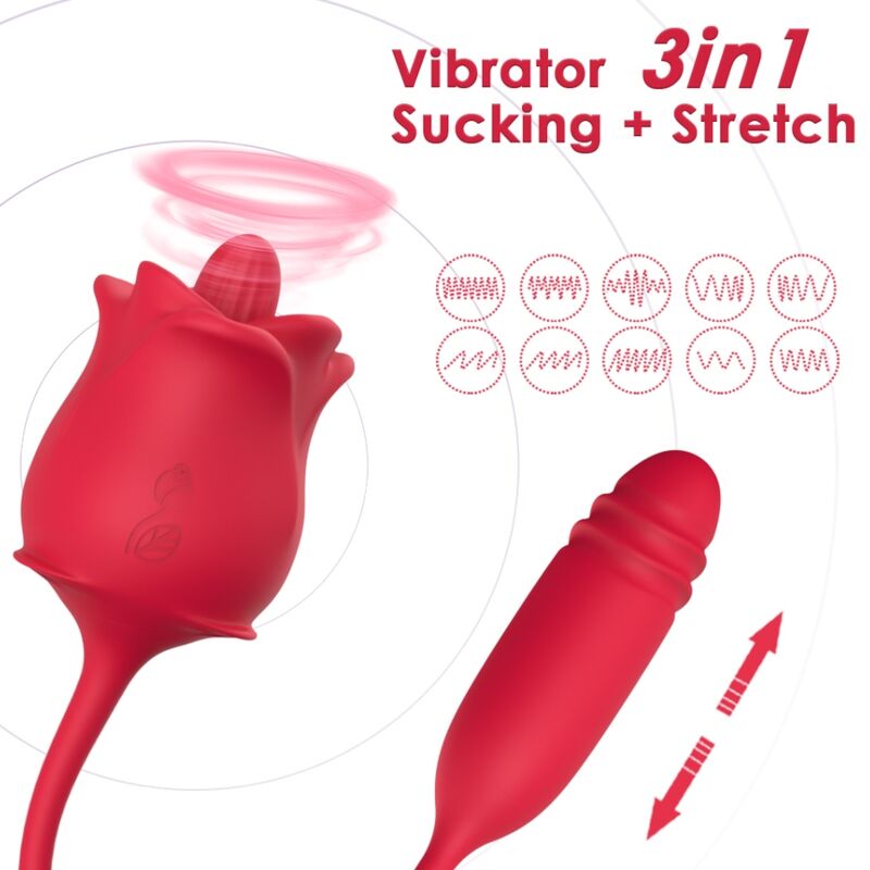 ARMONY stimulátor tlakovými vlnami s vibračním ocáskem, růžový