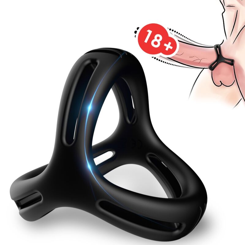 ARMONY X Ring Multiposition, penisový kroužek bez vibrací, černý
