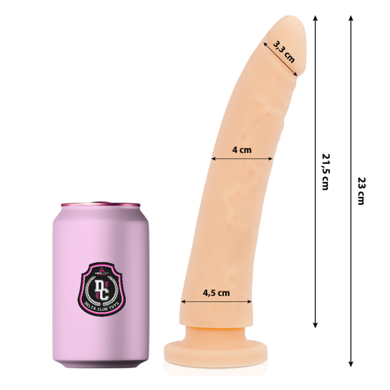 Dildo DELTACLUB ze zdravotnického silikonu, 23 cm