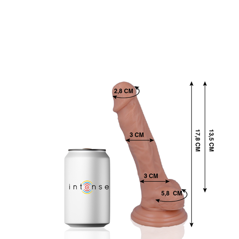 Realistický vibrátor MR. INTENSE s přísavkou, 17,8 cm