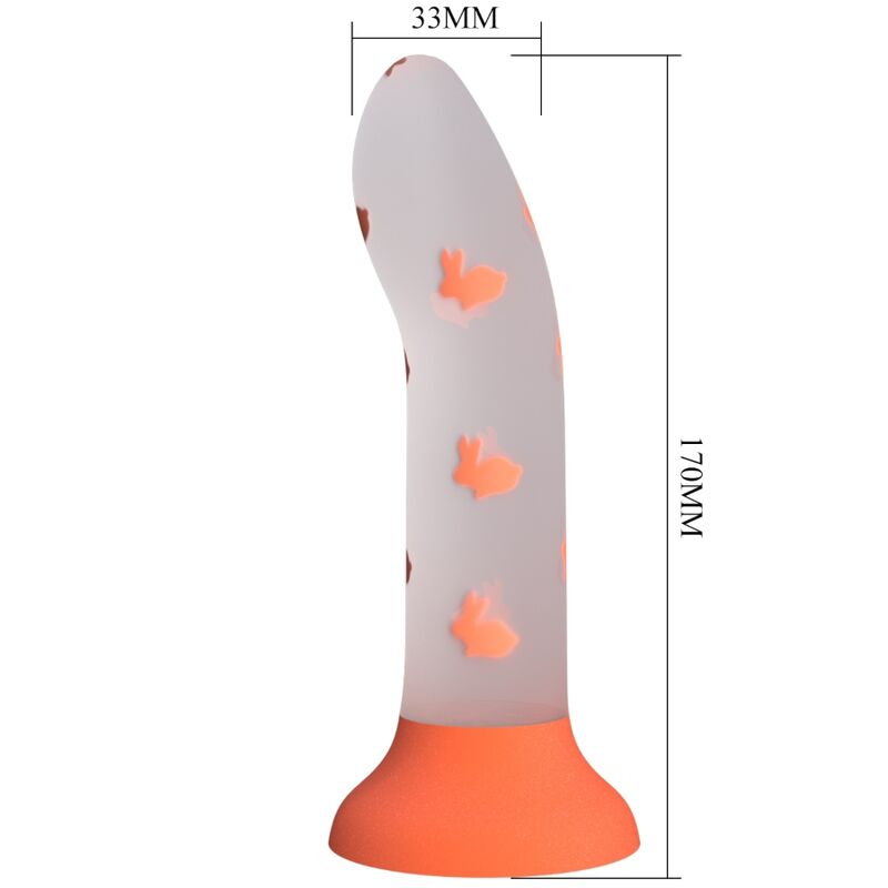 Pretty Love Magical Nightfall dildo bez vibrací, oranžové