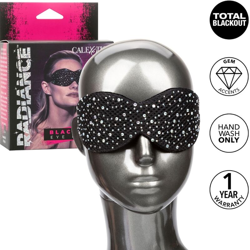 CalExotics Radiance škraboška na oči s kamínky