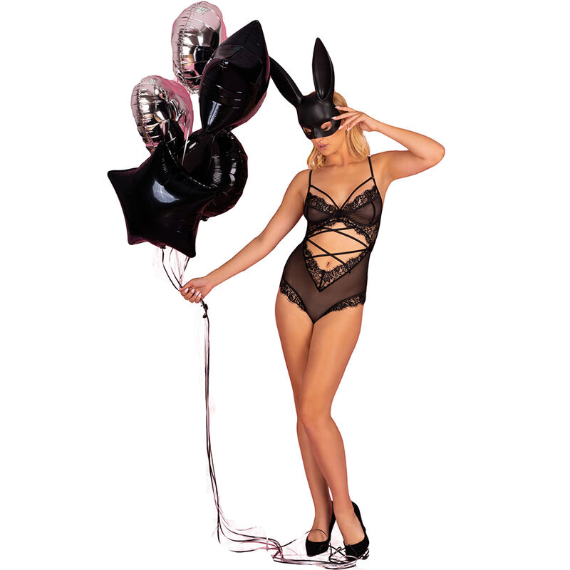 LIVCO CORSETTI Kylssiam body z erotického prádla, černé, L/XL