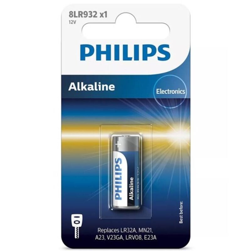 Alkalická baterie 12 V LR23A pro dálkové ovladače a zabezpečovací zařízení PHILLIPS