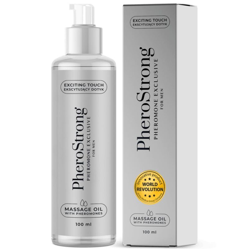 Masážní olej PheroStrong Exclusive pro muže, 100 ml