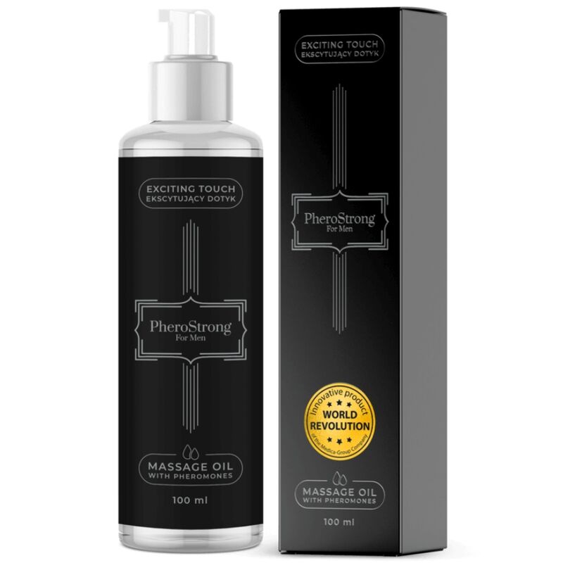 Masážní olej PheroStrong pro muže, 100 ml