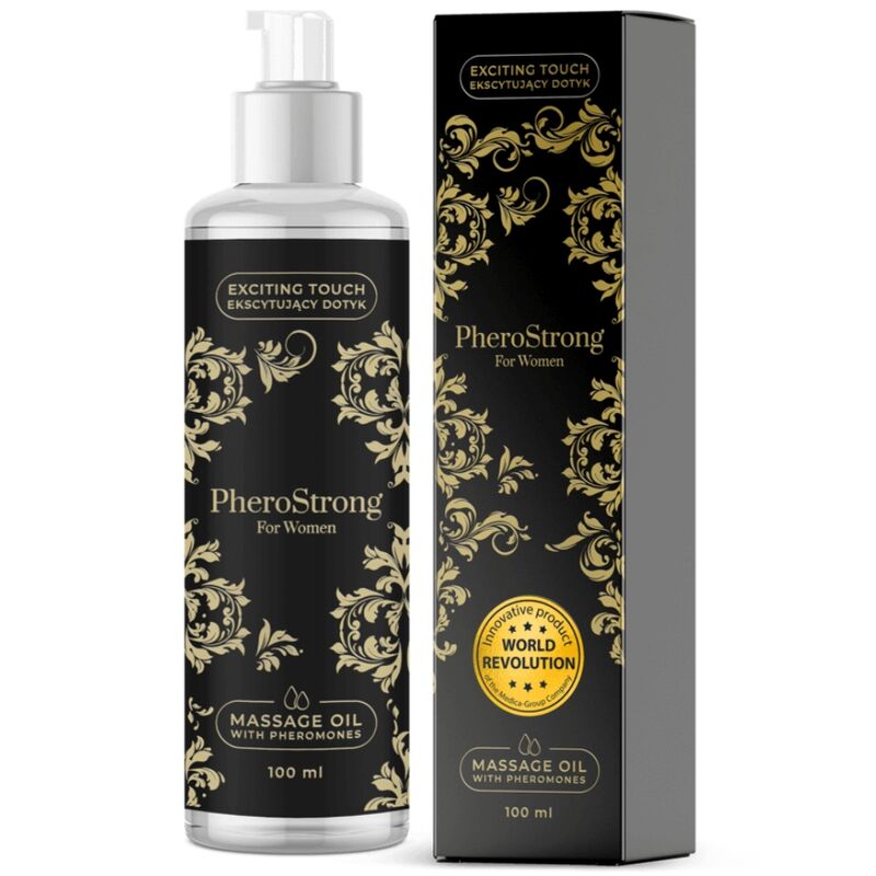 Masážní olej PheroStrong pro ženy, 100 ml