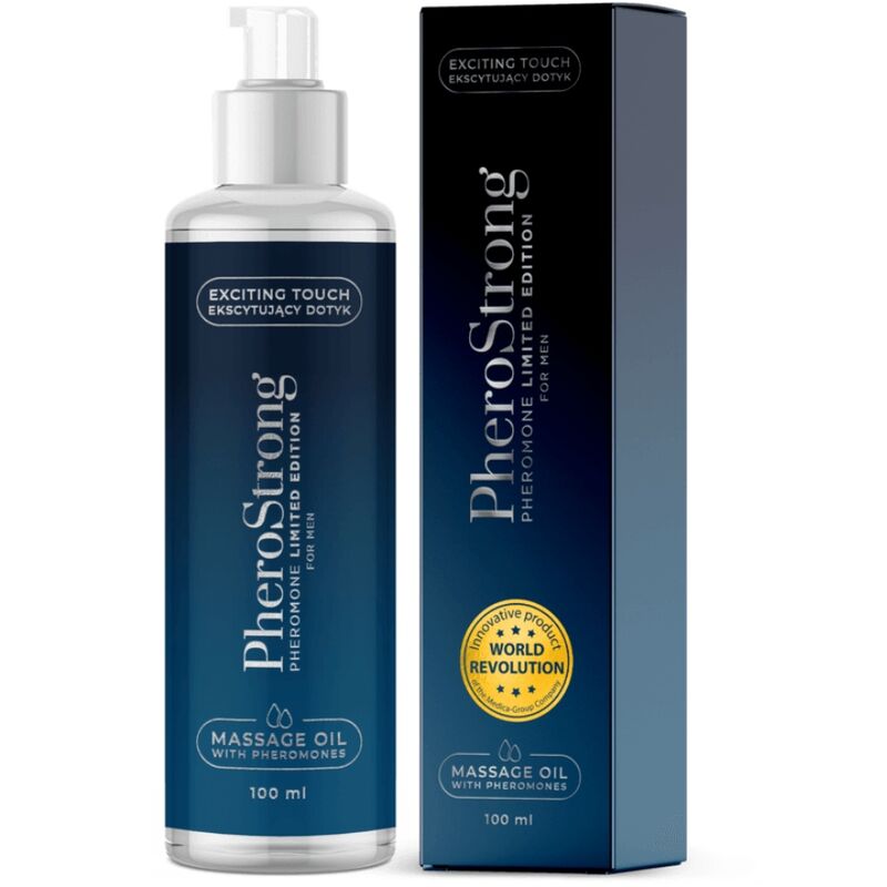 Masážní olej PheroStrong Limited Edition pro muže, 100 ml