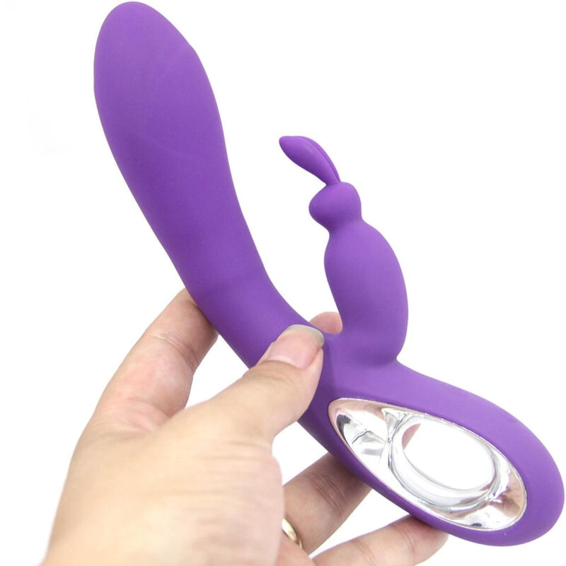 Vibrátor Rabbit s 9 programy, ze silikonu, fialový ARMONY