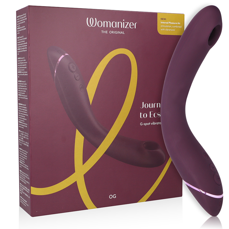 Vibrátor Womanizer OG na bod G s tlakovými vlnami, barva lilek
