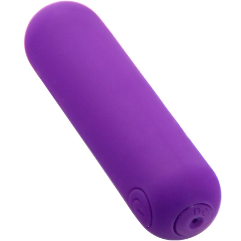 Fialový silikonový vibrátor Bullet s 10 programy, vodotěsný ARMONY