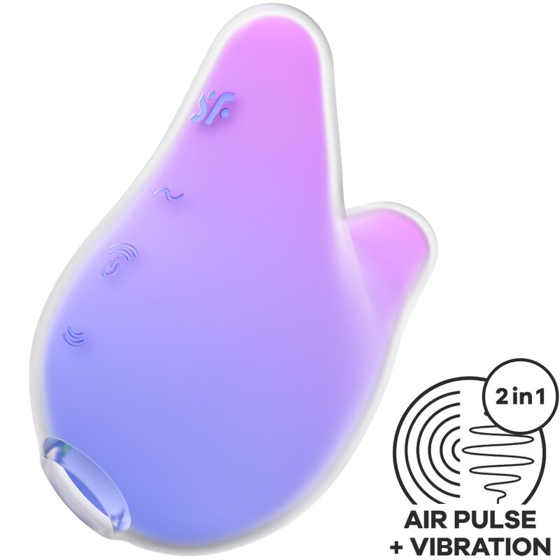 Satisfyer Mermaid Vibes vibrátor s tlakovými vlnami, fialový a růžový