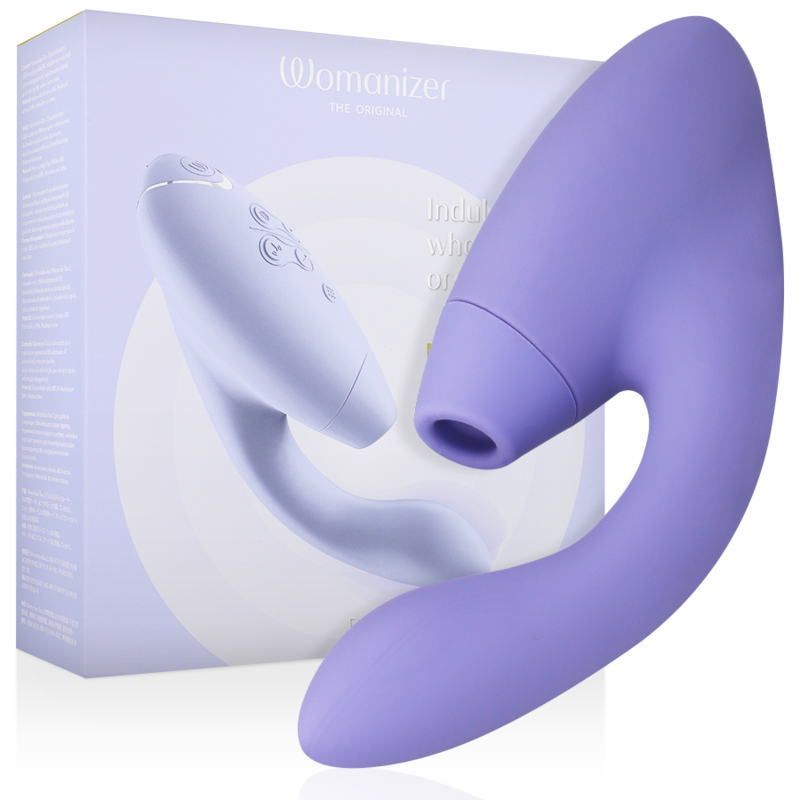 Womanizer Duo 2 vibrátor s tlakovými vlnami ve světle fialové barvě