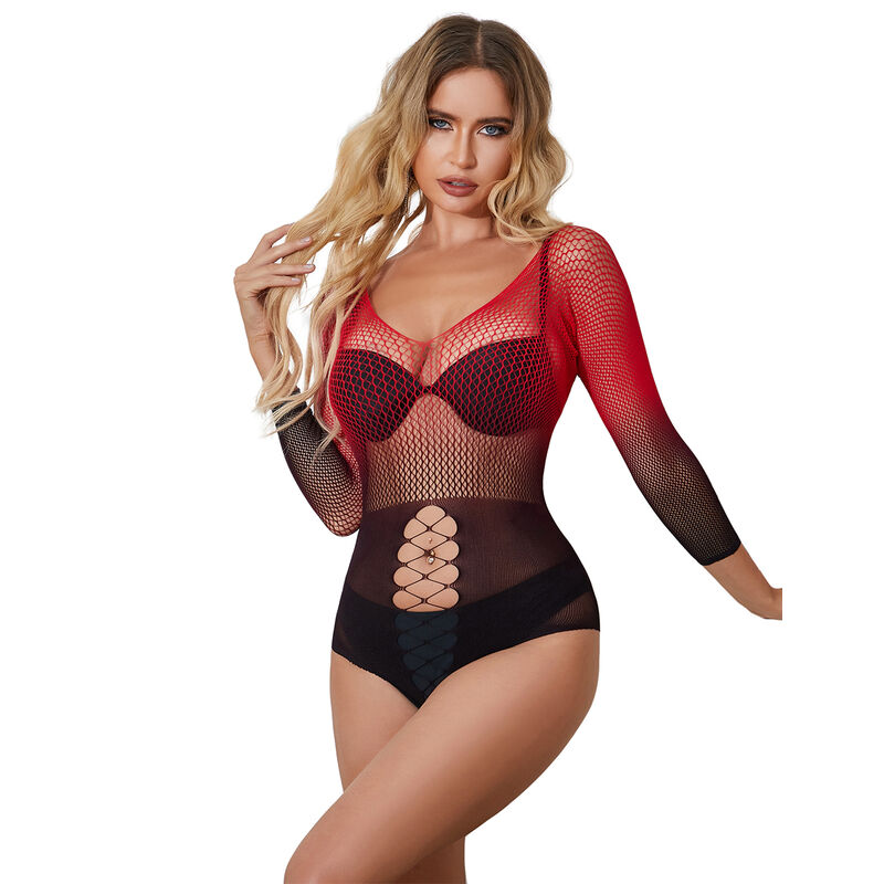 Sexy šaty SUBBLIME z elastické síťoviny s barevným přechodem