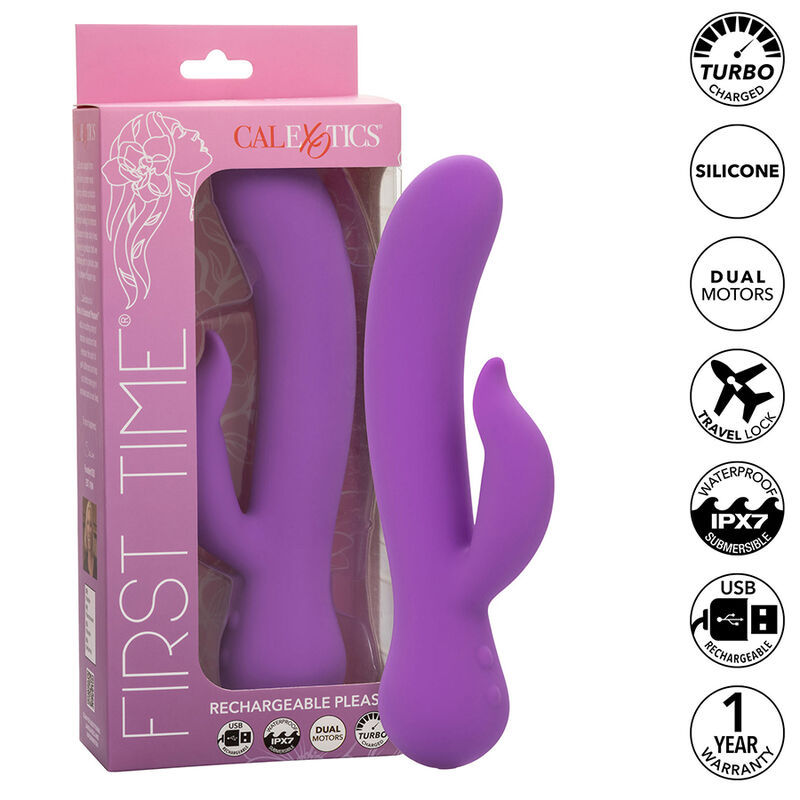 CalExotics First Time Pleaser vibrátor na bod G, fialový