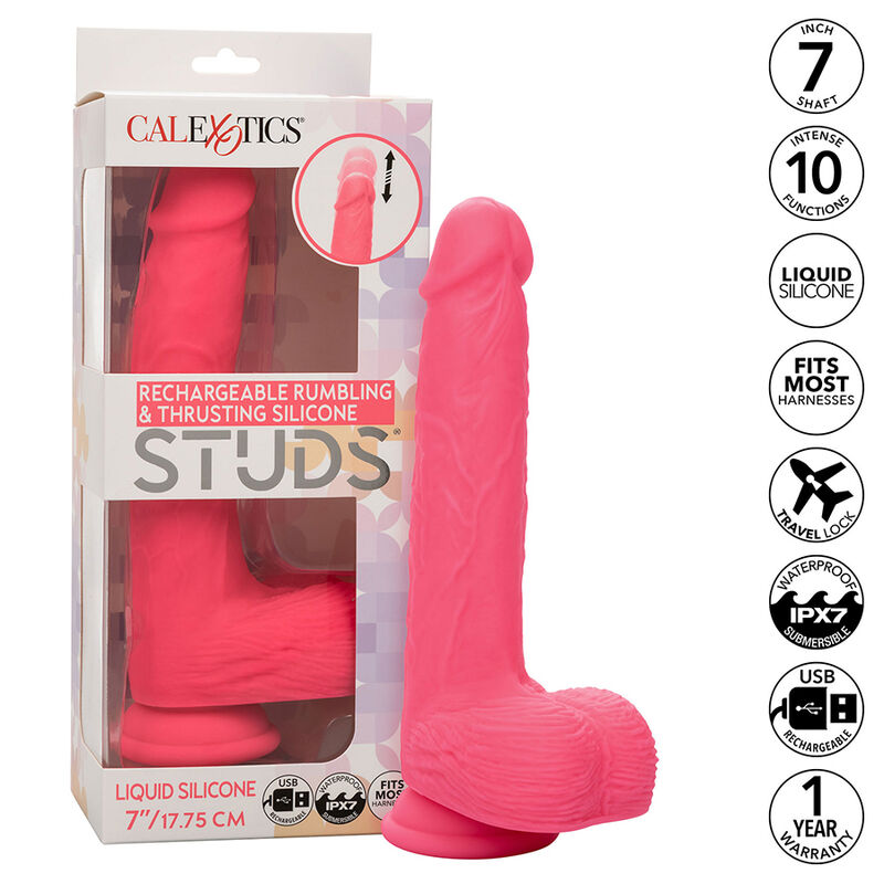 Realistický vibrátor CalExotics Studs s 10 funkcemi