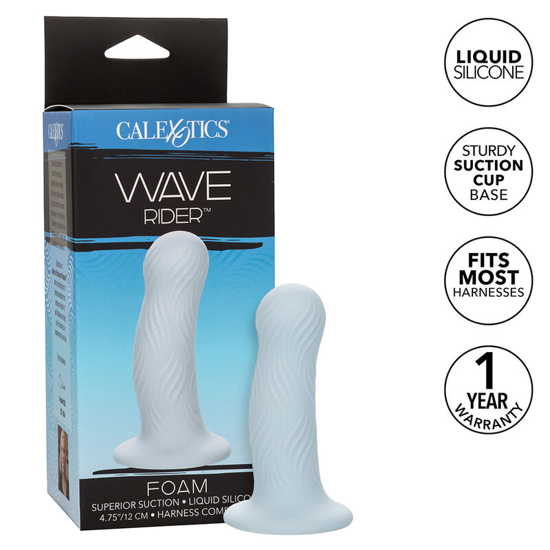 CalExotics Wave Rider Foam, modrý anální kolík