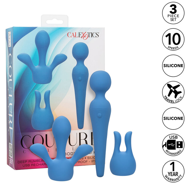 Sada vibrátoru CalExotics Couture se 2 nástavci