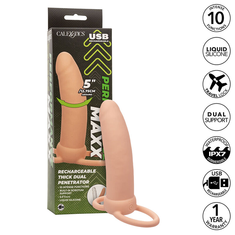 CalExotics Maxx Thick Dual Penetrator s 10 vibračními funkcemi