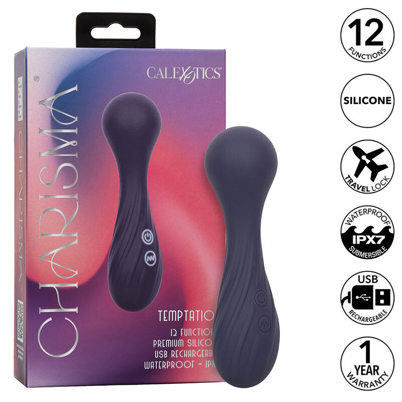 Vibrační hlavice CalExotics Charisma Temptation, fialová