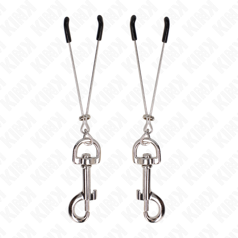 Svorka na bradavky KINK Thin Hook, stříbrná, 7 cm