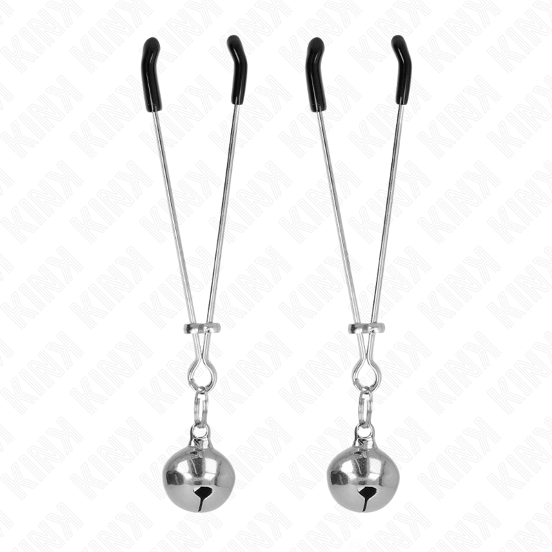 KINK Thin Bell svorky na bradavky, stříbrné, 7 cm