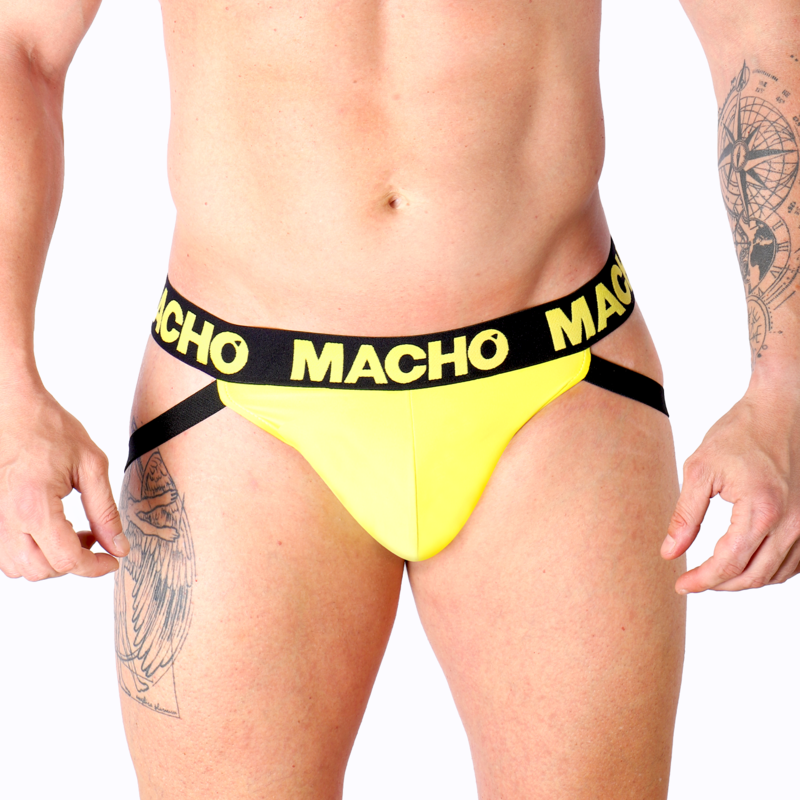 Žlutý jockstrap MACHO MX25A z lycry