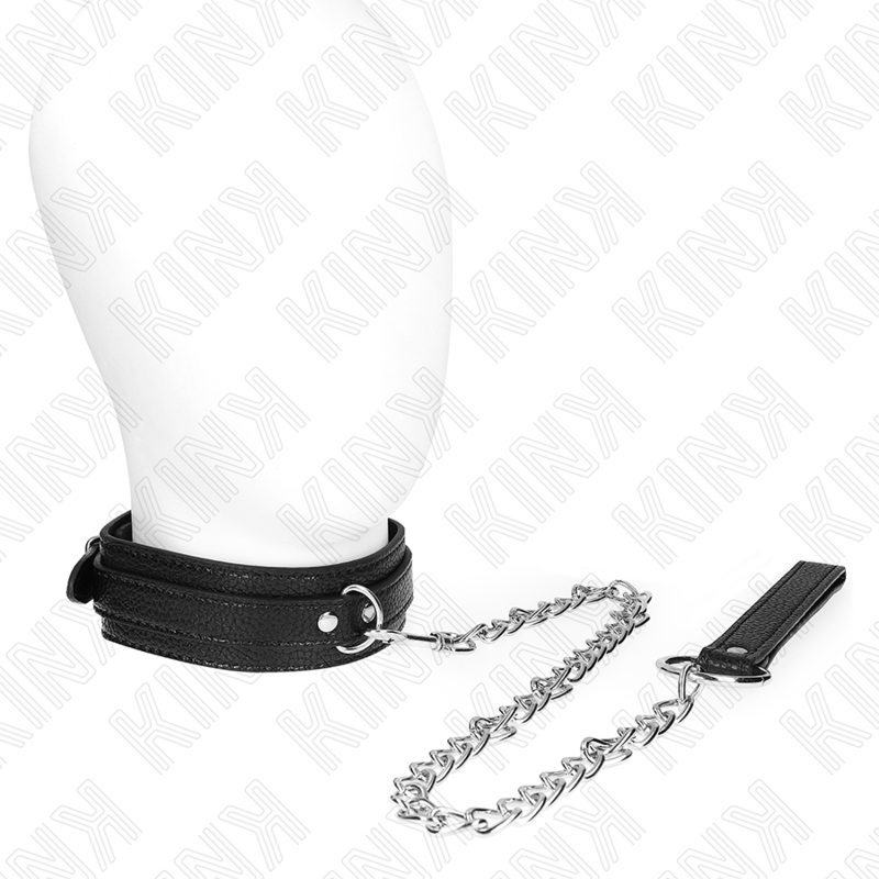 BDSM obojek KINK s hadím vzorem a vodítkem, 65 cm