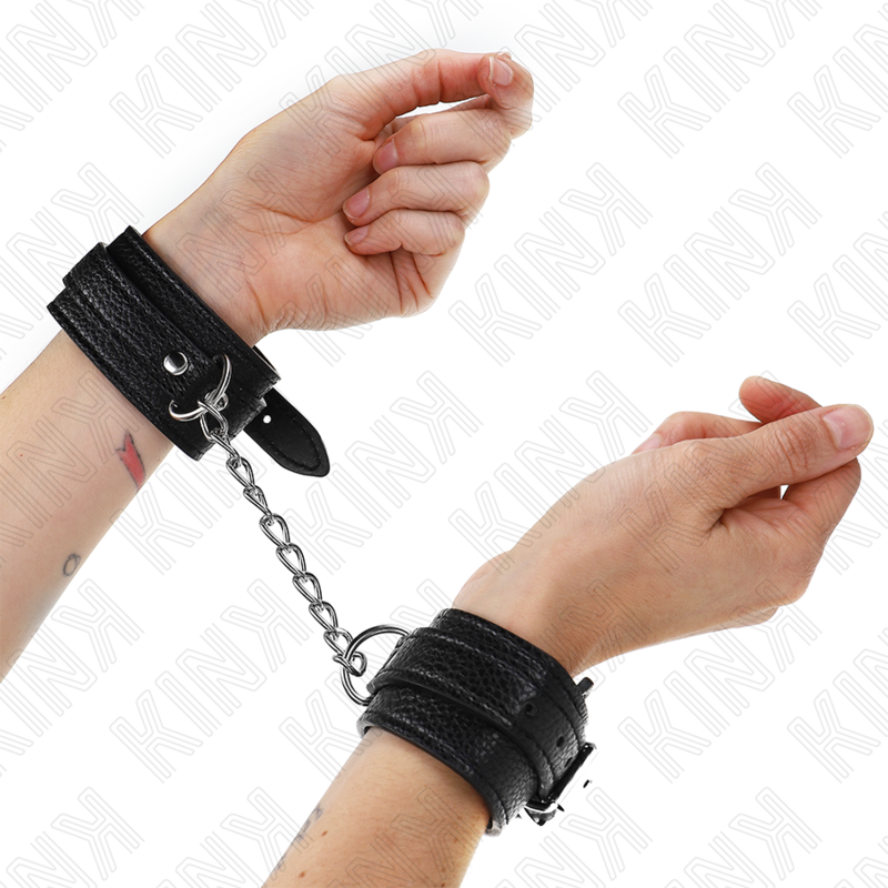 KINK pouta na zápěstí s hadím vzorem, černá