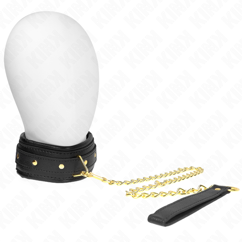 BDSM obojek KINK Model 1 z umělé kůže, nastavitelný