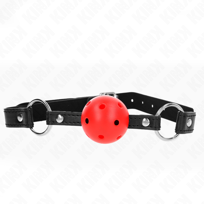 KINK červený roubík s dutou kuličkou, 4,5 cm