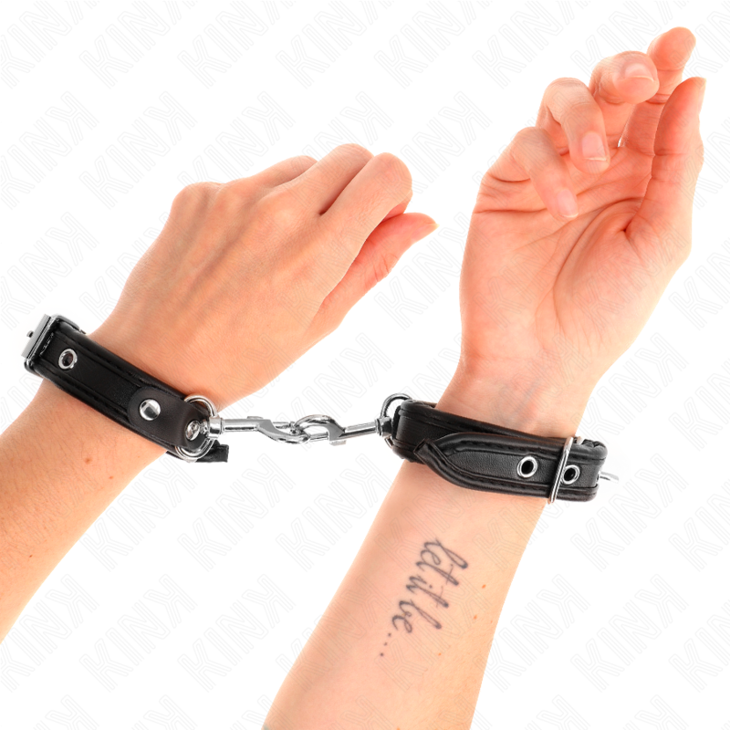 Mini pouta KINK s nýty, černá, nastavitelná