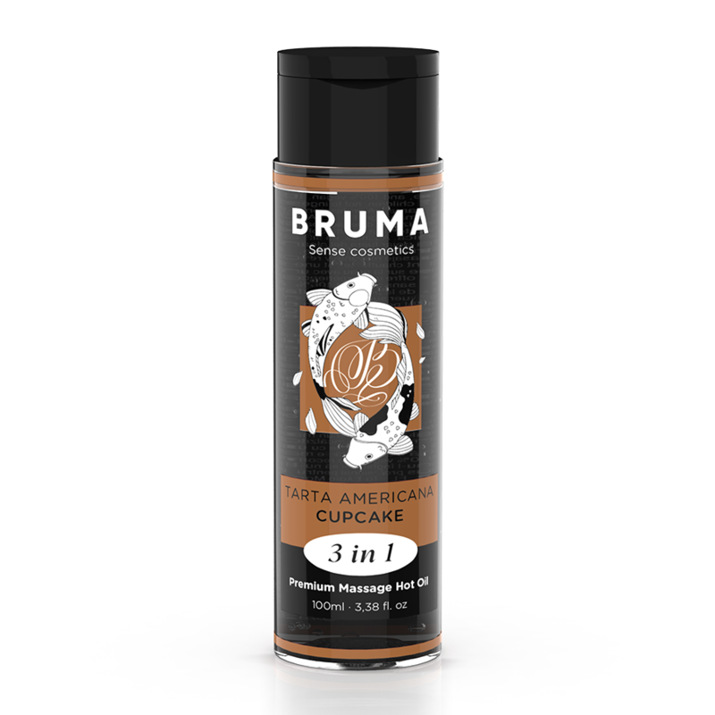 Zahřívací masážní olej BRUMA Cupcake, 100 ml