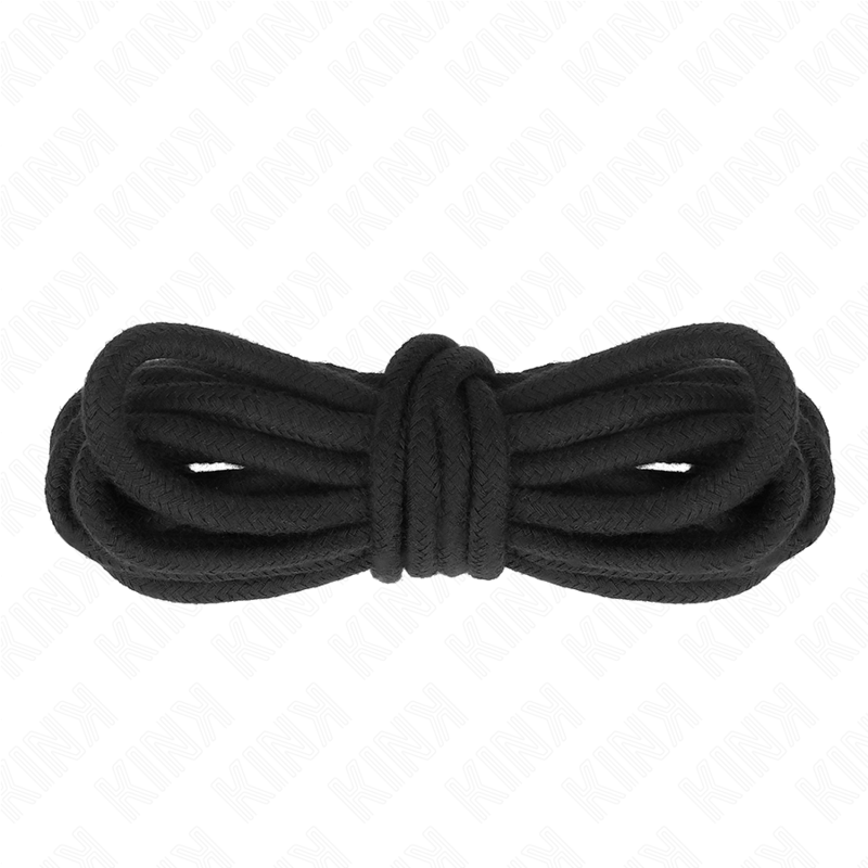 Bavlněný provaz na bondage KINK, 10 m, černý