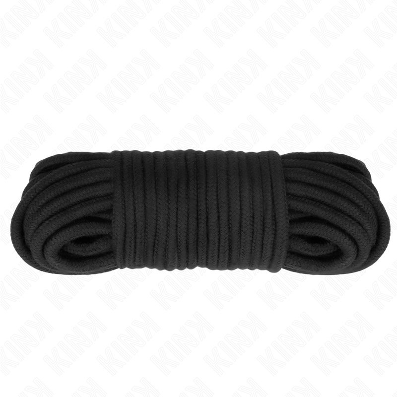 KINK ROPE ARTS bavlněné bondage lano, 20 m, černé